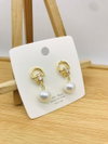 AD Diamond Steel And Rose Gold Party Wear Earrings 42
